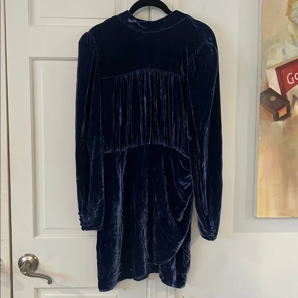 princess polly baby blue dress Blue Tie shoulder Pleated dress  Park Boutique